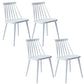 Scandinavian Slat Back Side Chair for Home Plastic Dining Armless Chair White 4 Piece Set Clearhalo 'Dining Chairs' 'Dining Tables & Seating' 'dining_chair' 'furn' 'furn_dining_chair' 'Furniture' 'furniture_dining_chair' 'Kitchen & Dining Furniture' 4900961