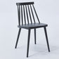 Scandinavian Slat Back Side Chair for Home Plastic Dining Armless Chair Black 1 Piece Clearhalo 'Dining Chairs' 'Dining Tables & Seating' 'dining_chair' 'furn' 'furn_dining_chair' 'Furniture' 'furniture_dining_chair' 'Kitchen & Dining Furniture' 4900977