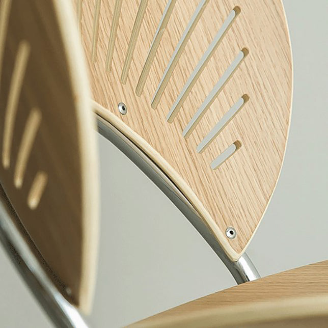 Contemporary Metal Dining Chair Armless Windsor Back Side Chair for Home Use Clearhalo 'Dining Chairs' 'Dining Tables & Seating' 'dining_chair' 'furn' 'furn_dining_chair' 'Furniture' 'furniture_dining_chair' 'Kitchen & Dining Furniture' 4900998