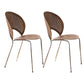 Contemporary Metal Dining Chair Armless Windsor Back Side Chair for Home Use Walnut 2 Piece Set Clearhalo 'Dining Chairs' 'Dining Tables & Seating' 'dining_chair' 'furn' 'furn_dining_chair' 'Furniture' 'furniture_dining_chair' 'Kitchen & Dining Furniture' 4900999