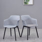 Modern Style Chair Dining Arm Chair for Kitchen with Plastic Legs Clearhalo 'Dining Chairs' 'Dining Tables & Seating' 'dining_chair' 'furn' 'furn_dining_chair' 'Furniture' 'furniture_dining_chair' 'Kitchen & Dining Furniture' 4901005