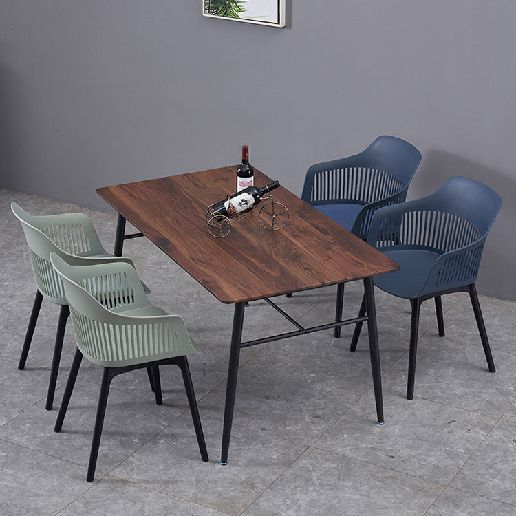 Modern Style Chair Dining Arm Chair for Kitchen with Plastic Legs Clearhalo 'Dining Chairs' 'Dining Tables & Seating' 'dining_chair' 'furn' 'furn_dining_chair' 'Furniture' 'furniture_dining_chair' 'Kitchen & Dining Furniture' 4901009