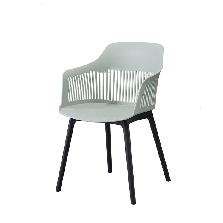 Modern Style Chair Dining Arm Chair for Kitchen with Plastic Legs Clearhalo 'Dining Chairs' 'Dining Tables & Seating' 'dining_chair' 'furn' 'furn_dining_chair' 'Furniture' 'furniture_dining_chair' 'Kitchen & Dining Furniture' 4901012