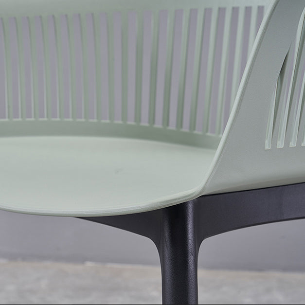 Modern Style Chair Dining Arm Chair for Kitchen with Plastic Legs Clearhalo 'Dining Chairs' 'Dining Tables & Seating' 'dining_chair' 'furn' 'furn_dining_chair' 'Furniture' 'furniture_dining_chair' 'Kitchen & Dining Furniture' 4901014