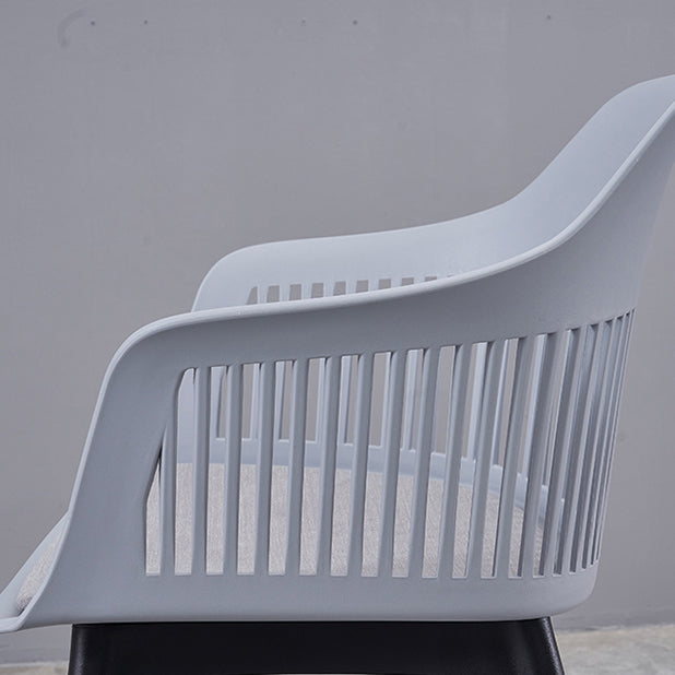 Modern Style Chair Dining Arm Chair for Kitchen with Plastic Legs Clearhalo 'Dining Chairs' 'Dining Tables & Seating' 'dining_chair' 'furn' 'furn_dining_chair' 'Furniture' 'furniture_dining_chair' 'Kitchen & Dining Furniture' 4901018