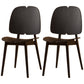 Scandinavian Armless Open Back Dining Side Chairs Plastic Dining Chair Black 2 Piece Set Clearhalo 'Dining Chairs' 'Dining Tables & Seating' 'dining_chair' 'furn' 'furn_dining_chair' 'Furniture' 'furniture_dining_chair' 'Kitchen & Dining Furniture' 4901033