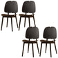 Scandinavian Armless Open Back Dining Side Chairs Plastic Dining Chair Black 4 Piece Set Clearhalo 'Dining Chairs' 'Dining Tables & Seating' 'dining_chair' 'furn' 'furn_dining_chair' 'Furniture' 'furniture_dining_chair' 'Kitchen & Dining Furniture' 4901034