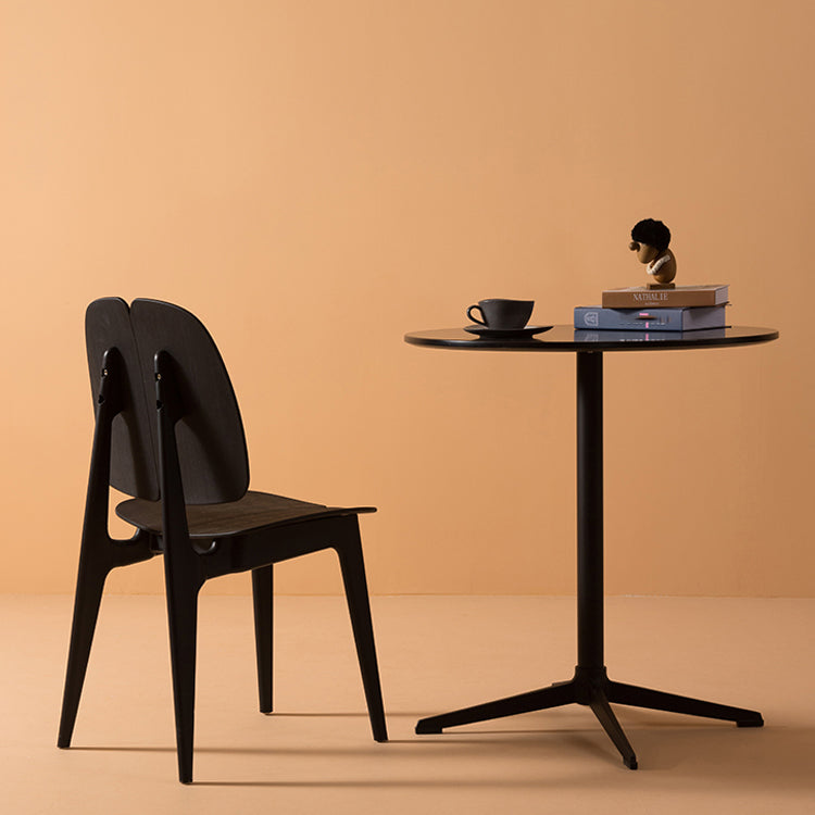 Scandinavian Armless Open Back Dining Side Chairs Plastic Dining Chair Clearhalo 'Dining Chairs' 'Dining Tables & Seating' 'dining_chair' 'furn' 'furn_dining_chair' 'Furniture' 'furniture_dining_chair' 'Kitchen & Dining Furniture' 4901037