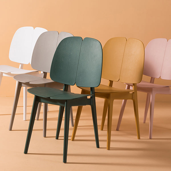 Scandinavian Armless Open Back Dining Side Chairs Plastic Dining Chair Clearhalo 'Dining Chairs' 'Dining Tables & Seating' 'dining_chair' 'furn' 'furn_dining_chair' 'Furniture' 'furniture_dining_chair' 'Kitchen & Dining Furniture' 4901038