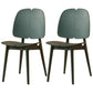 Scandinavian Armless Open Back Dining Side Chairs Plastic Dining Chair Blackish Green 2 Piece Set Clearhalo 'Dining Chairs' 'Dining Tables & Seating' 'dining_chair' 'furn' 'furn_dining_chair' 'Furniture' 'furniture_dining_chair' 'Kitchen & Dining Furniture' 4901051