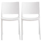 Nordic Chair Dining Armless Chair for Kitchen with Plastic Legs White 2 Piece Set Clearhalo 'Dining Chairs' 'Dining Tables & Seating' 'dining_chair' 'furn' 'furn_dining_chair' 'Furniture' 'furniture_dining_chair' 'Kitchen & Dining Furniture' 4901068
