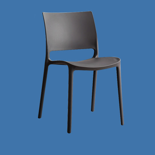 Nordic Chair Dining Armless Chair for Kitchen with Plastic Legs Clearhalo 'Dining Chairs' 'Dining Tables & Seating' 'dining_chair' 'furn' 'furn_dining_chair' 'Furniture' 'furniture_dining_chair' 'Kitchen & Dining Furniture' 4901073