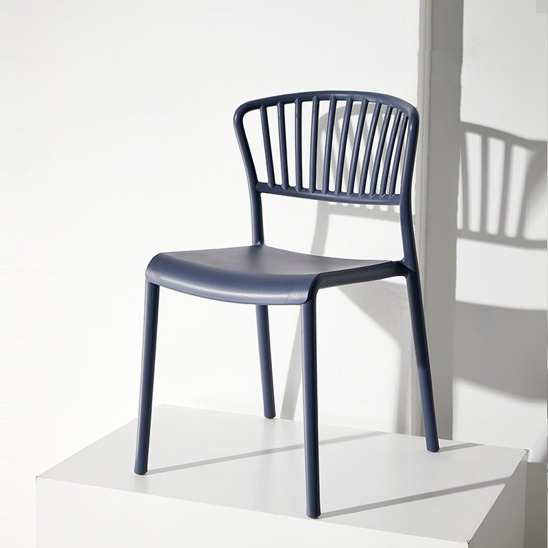 Scandinavian Plastic Dining Armless Chair Open Back Side Chairs Clearhalo 'Dining Chairs' 'Dining Tables & Seating' 'dining_chair' 'furn' 'furn_dining_chair' 'Furniture' 'furniture_dining_chair' 'Kitchen & Dining Furniture' 4901075