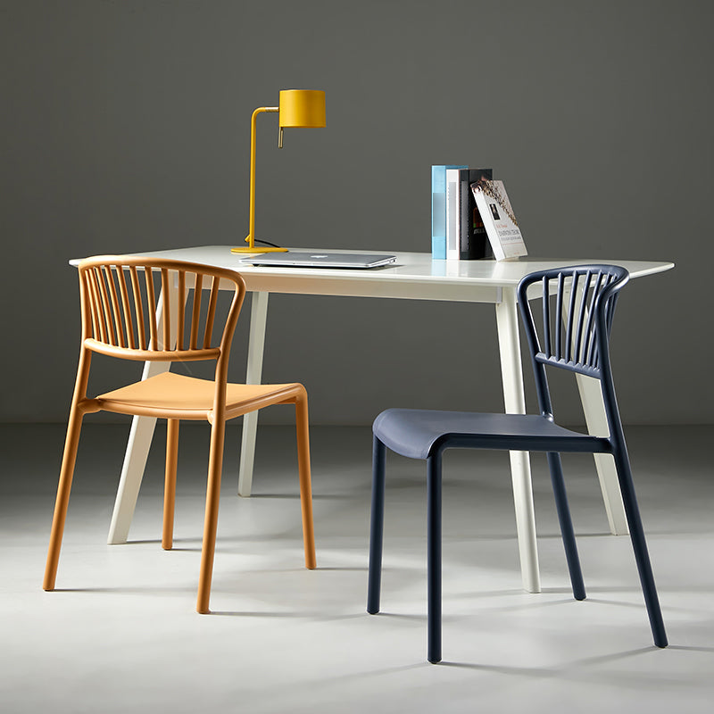 Scandinavian Plastic Dining Armless Chair Open Back Side Chairs Clearhalo 'Dining Chairs' 'Dining Tables & Seating' 'dining_chair' 'furn' 'furn_dining_chair' 'Furniture' 'furniture_dining_chair' 'Kitchen & Dining Furniture' 4901077