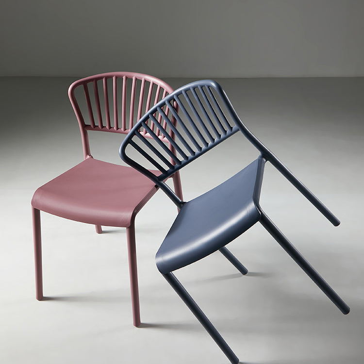 Scandinavian Plastic Dining Armless Chair Open Back Side Chairs Clearhalo 'Dining Chairs' 'Dining Tables & Seating' 'dining_chair' 'furn' 'furn_dining_chair' 'Furniture' 'furniture_dining_chair' 'Kitchen & Dining Furniture' 4901092