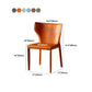 Contemporary Leather Dining Armless Chair Wingback Side Chair for Home Use Clearhalo 'Dining Chairs' 'Dining Tables & Seating' 'dining_chair' 'furn' 'furn_dining_chair' 'Furniture' 'furniture_dining_chair' 'Kitchen & Dining Furniture' 4901124