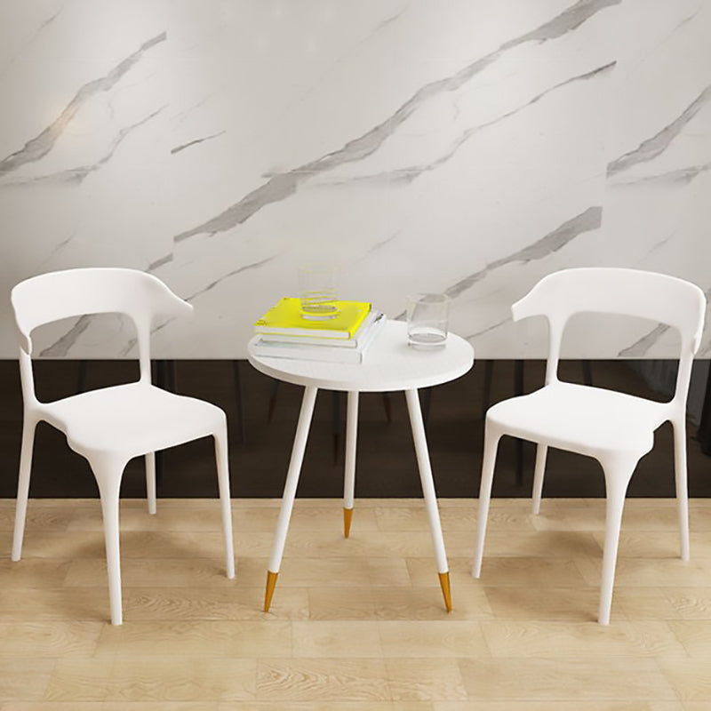 Contemporary Chair Dining Armless Chair for Kitchen with Plastic Legs Clearhalo 'Dining Chairs' 'Dining Tables & Seating' 'dining_chair' 'furn' 'furn_dining_chair' 'Furniture' 'furniture_dining_chair' 'Kitchen & Dining Furniture' 4901131