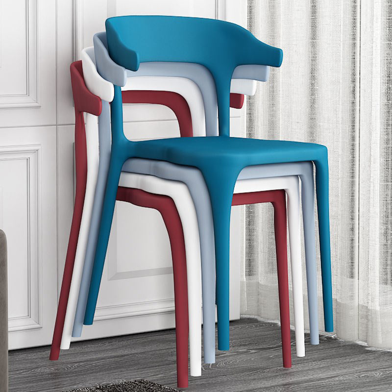 Contemporary Chair Dining Armless Chair for Kitchen with Plastic Legs Clearhalo 'Dining Chairs' 'Dining Tables & Seating' 'dining_chair' 'furn' 'furn_dining_chair' 'Furniture' 'furniture_dining_chair' 'Kitchen & Dining Furniture' 4901142