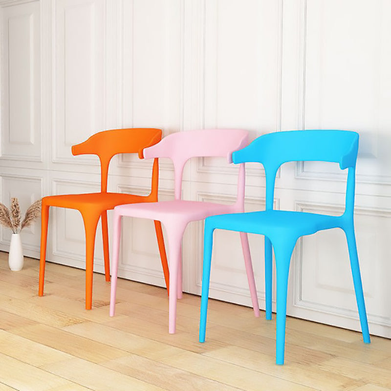 Contemporary Chair Dining Armless Chair for Kitchen with Plastic Legs Clearhalo 'Dining Chairs' 'Dining Tables & Seating' 'dining_chair' 'furn' 'furn_dining_chair' 'Furniture' 'furniture_dining_chair' 'Kitchen & Dining Furniture' 4901145