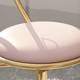 Glam Metal Armless Dining Chair Open Back Dining Side Chair for Restaurant Use Clearhalo 'Dining Chairs' 'Dining Tables & Seating' 'dining_chair' 'furn' 'furn_dining_chair' 'Furniture' 'furniture_dining_chair' 'Kitchen & Dining Furniture' 4901161