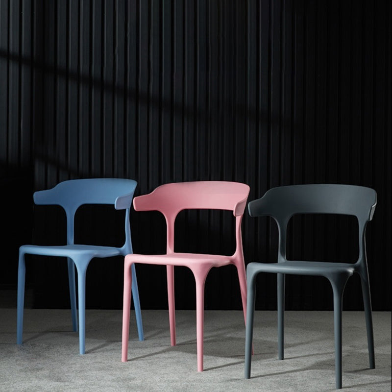 Contemporary Chair Dining Armless Chairs for Kitchen with Plastic Legs Clearhalo 'Dining Chairs' 'Dining Tables & Seating' 'dining_chair' 'furn' 'furn_dining_chair' 'Furniture' 'furniture_dining_chair' 'Kitchen & Dining Furniture' 4901178