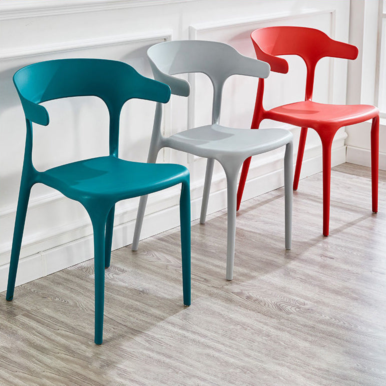 Contemporary Chair Dining Armless Chairs for Kitchen with Plastic Legs Clearhalo 'Dining Chairs' 'Dining Tables & Seating' 'dining_chair' 'furn' 'furn_dining_chair' 'Furniture' 'furniture_dining_chair' 'Kitchen & Dining Furniture' 4901181