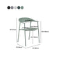 Scandinavian Style Plastic Arm Chair Open Back Dining Side Chair Clearhalo 'Dining Chairs' 'Dining Tables & Seating' 'dining_chair' 'furn' 'furn_dining_chair' 'Furniture' 'furniture_dining_chair' 'Kitchen & Dining Furniture' 4901249