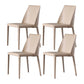 Minimalist Armless Solid Back Chair for Home Use Leather Dining Side Chair Grey 4 Piece Set Clearhalo 'Dining Chairs' 'Dining Tables & Seating' 'dining_chair' 'furn' 'furn_dining_chair' 'Furniture' 'furniture_dining_chair' 'Kitchen & Dining Furniture' 4901262