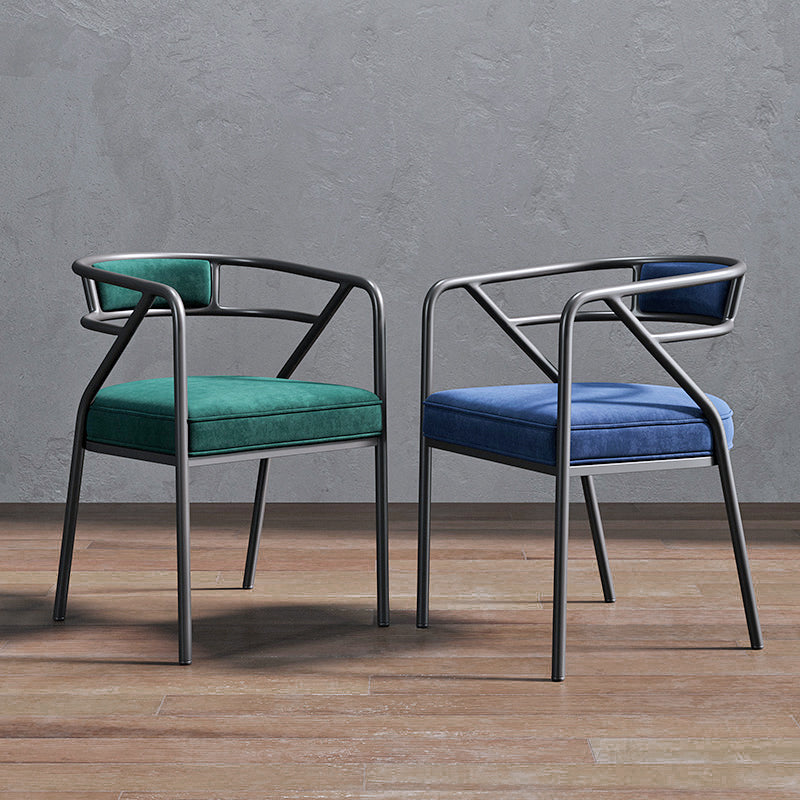 Nordic Design Faux Leather Side Chair Open Back Dining Side Chairs Clearhalo 'Dining Chairs' 'Dining Tables & Seating' 'dining_chair' 'furn' 'furn_dining_chair' 'Furniture' 'furniture_dining_chair' 'Kitchen & Dining Furniture' 4901280