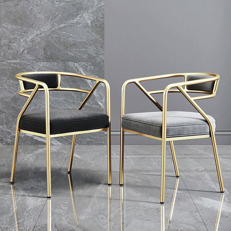 Nordic Design Faux Leather Side Chair Open Back Dining Side Chairs Clearhalo 'Dining Chairs' 'Dining Tables & Seating' 'dining_chair' 'furn' 'furn_dining_chair' 'Furniture' 'furniture_dining_chair' 'Kitchen & Dining Furniture' 4901282