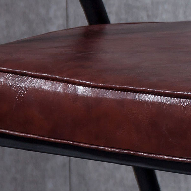 Nordic Design Faux Leather Side Chair Open Back Dining Side Chairs Clearhalo 'Dining Chairs' 'Dining Tables & Seating' 'dining_chair' 'furn' 'furn_dining_chair' 'Furniture' 'furniture_dining_chair' 'Kitchen & Dining Furniture' 4901288