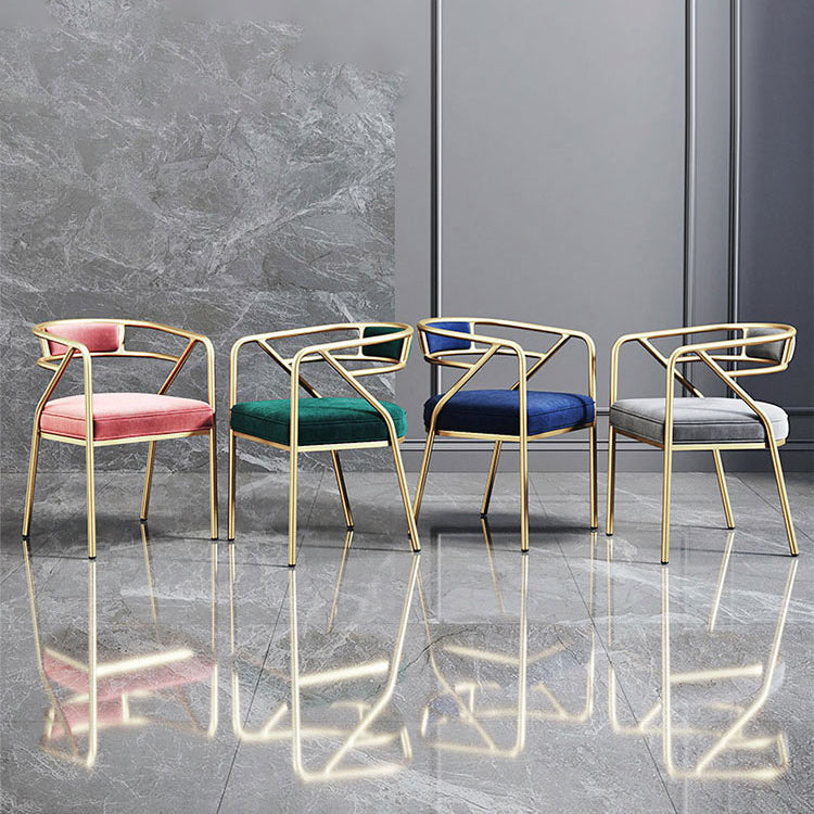 Nordic Design Faux Leather Side Chair Open Back Dining Side Chairs Clearhalo 'Dining Chairs' 'Dining Tables & Seating' 'dining_chair' 'furn' 'furn_dining_chair' 'Furniture' 'furniture_dining_chair' 'Kitchen & Dining Furniture' 4901290