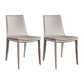 Contemporary Leather Dining Chair Metal Dining Armless Chair Light Khaki 2 Piece Set Clearhalo 'Dining Chairs' 'Dining Tables & Seating' 'dining_chair' 'furn' 'furn_dining_chair' 'Furniture' 'furniture_dining_chair' 'Kitchen & Dining Furniture' 4901309