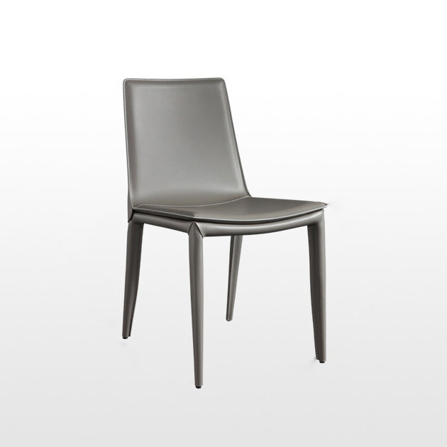 Contemporary Leather Dining Chair Metal Dining Armless Chair Clearhalo 'Dining Chairs' 'Dining Tables & Seating' 'dining_chair' 'furn' 'furn_dining_chair' 'Furniture' 'furniture_dining_chair' 'Kitchen & Dining Furniture' 4901310