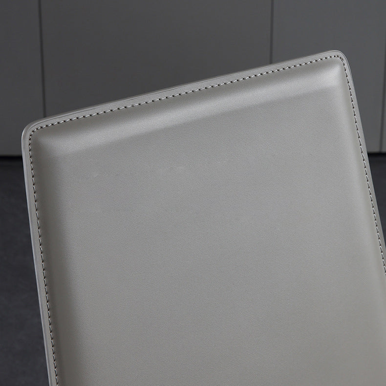 Contemporary Leather Dining Chair Metal Dining Armless Chair Clearhalo 'Dining Chairs' 'Dining Tables & Seating' 'dining_chair' 'furn' 'furn_dining_chair' 'Furniture' 'furniture_dining_chair' 'Kitchen & Dining Furniture' 4901313