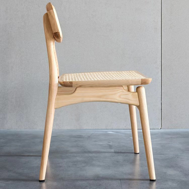 Minimalist Wood Side Dining Chairs Open Back Side Chairs for Home Clearhalo 'Dining Chairs' 'Dining Tables & Seating' 'dining_chair' 'furn' 'furn_dining_chair' 'Furniture' 'furniture_dining_chair' 'Kitchen & Dining Furniture' 4901325