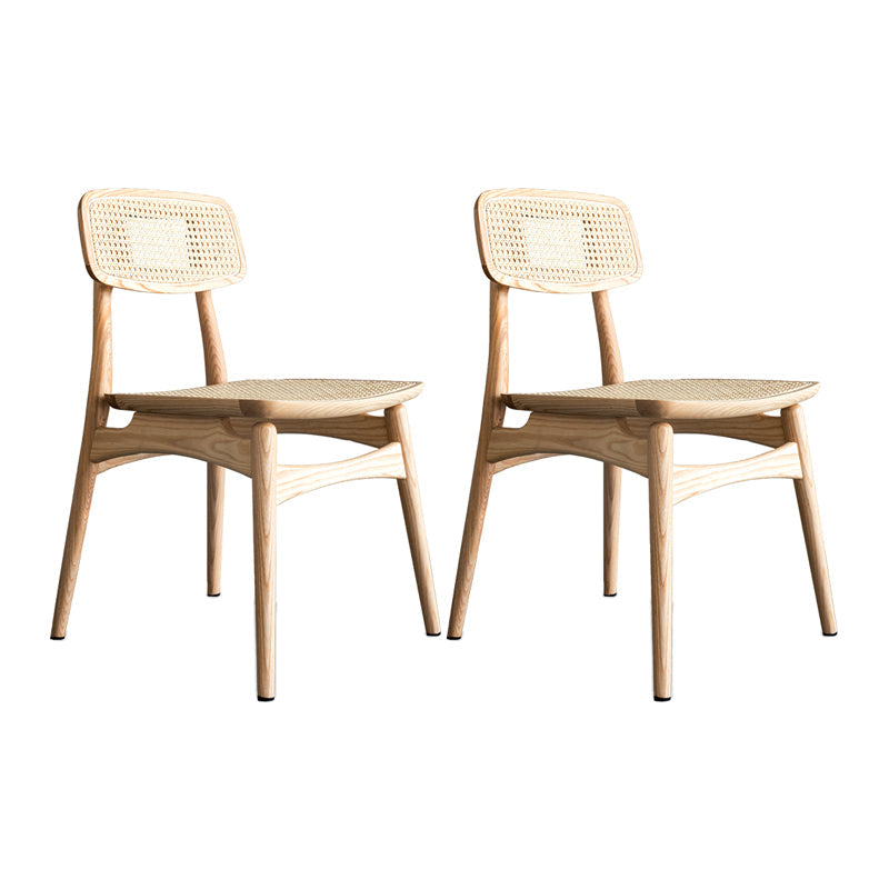 Minimalist Wood Side Dining Chairs Open Back Side Chairs for Home Wood 2 Piece Set Clearhalo 'Dining Chairs' 'Dining Tables & Seating' 'dining_chair' 'furn' 'furn_dining_chair' 'Furniture' 'furniture_dining_chair' 'Kitchen & Dining Furniture' 4901326
