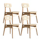 Minimalist Wood Side Dining Chairs Open Back Side Chairs for Home Wood 4 Piece Set Clearhalo 'Dining Chairs' 'Dining Tables & Seating' 'dining_chair' 'furn' 'furn_dining_chair' 'Furniture' 'furniture_dining_chair' 'Kitchen & Dining Furniture' 4901327