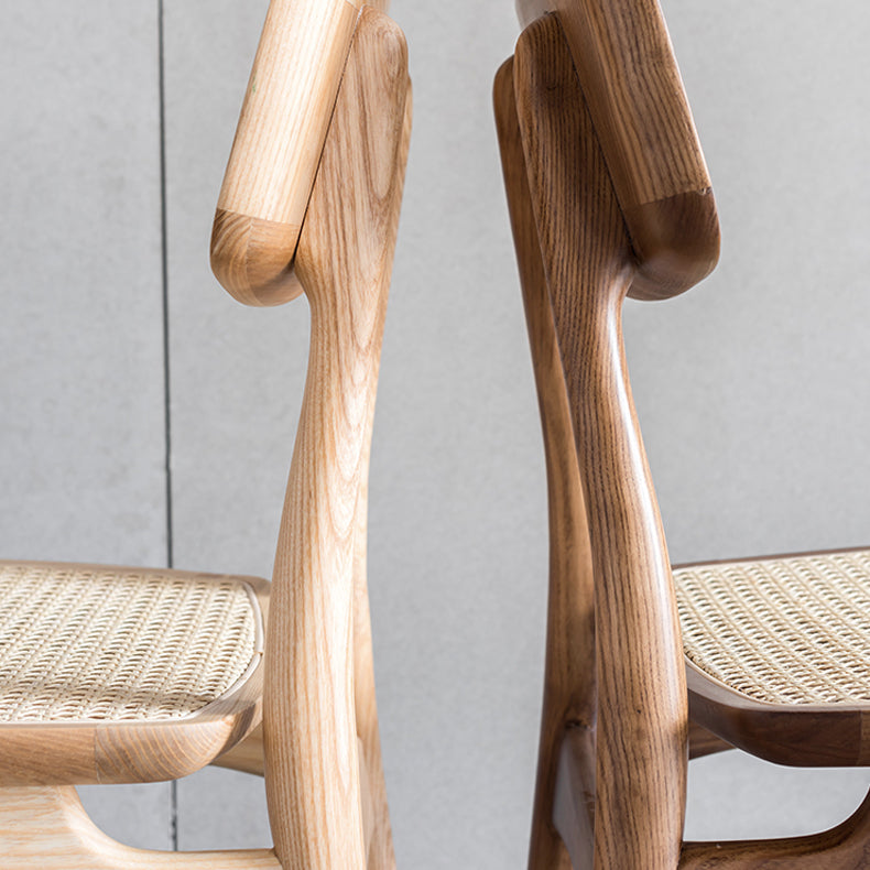 Minimalist Wood Side Dining Chairs Open Back Side Chairs for Home Clearhalo 'Dining Chairs' 'Dining Tables & Seating' 'dining_chair' 'furn' 'furn_dining_chair' 'Furniture' 'furniture_dining_chair' 'Kitchen & Dining Furniture' 4901330