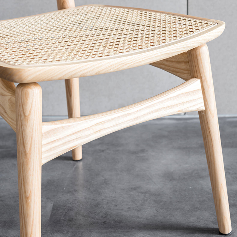 Minimalist Wood Side Dining Chairs Open Back Side Chairs for Home Clearhalo 'Dining Chairs' 'Dining Tables & Seating' 'dining_chair' 'furn' 'furn_dining_chair' 'Furniture' 'furniture_dining_chair' 'Kitchen & Dining Furniture' 4901333