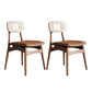Minimalist Wood Side Dining Chairs Open Back Side Chairs for Home Walnut Multi Color 2 Piece Set Clearhalo 'Dining Chairs' 'Dining Tables & Seating' 'dining_chair' 'furn' 'furn_dining_chair' 'Furniture' 'furniture_dining_chair' 'Kitchen & Dining Furniture' 4901337