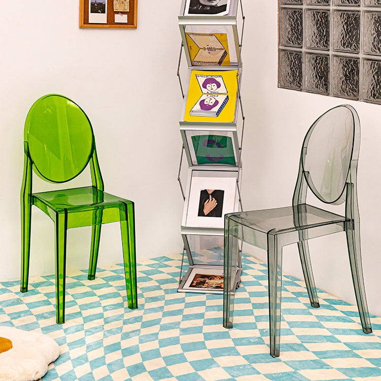 Scandinavian Stackable Plastic Side Chairs Open Back Side Chair Clearhalo 'Dining Chairs' 'Dining Tables & Seating' 'dining_chair' 'furn' 'furn_dining_chair' 'Furniture' 'furniture_dining_chair' 'Kitchen & Dining Furniture' 4901346