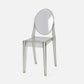 Scandinavian Stackable Plastic Side Chairs Open Back Side Chair Clear 1 Piece Clearhalo 'Dining Chairs' 'Dining Tables & Seating' 'dining_chair' 'furn' 'furn_dining_chair' 'Furniture' 'furniture_dining_chair' 'Kitchen & Dining Furniture' 4901355