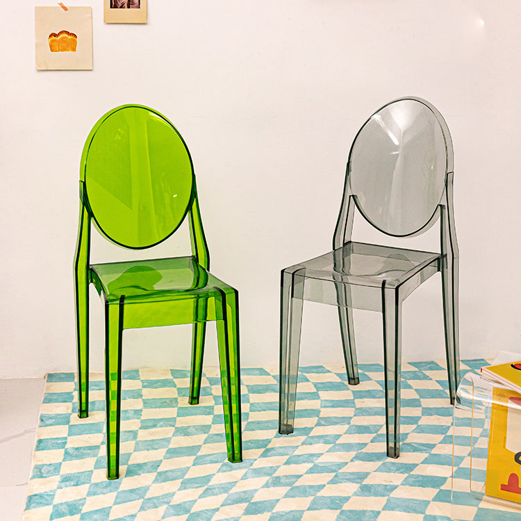 Scandinavian Stackable Plastic Side Chairs Open Back Side Chair Clearhalo 'Dining Chairs' 'Dining Tables & Seating' 'dining_chair' 'furn' 'furn_dining_chair' 'Furniture' 'furniture_dining_chair' 'Kitchen & Dining Furniture' 4901362