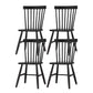 Minimalist Wood Side Dining Chairs Windsor Back Side Chair for Home Black 4 Piece Set Clearhalo 'Dining Chairs' 'Dining Tables & Seating' 'dining_chair' 'furn' 'furn_dining_chair' 'Furniture' 'furniture_dining_chair' 'Kitchen & Dining Furniture' 4901369