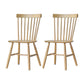 Minimalist Wood Side Dining Chairs Windsor Back Side Chair for Home Wood 2 Piece Set Clearhalo 'Dining Chairs' 'Dining Tables & Seating' 'dining_chair' 'furn' 'furn_dining_chair' 'Furniture' 'furniture_dining_chair' 'Kitchen & Dining Furniture' 4901375