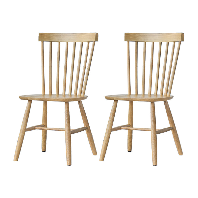 Minimalist Wood Side Dining Chairs Windsor Back Side Chair for Home Wood 2 Piece Set Clearhalo 'Dining Chairs' 'Dining Tables & Seating' 'dining_chair' 'furn' 'furn_dining_chair' 'Furniture' 'furniture_dining_chair' 'Kitchen & Dining Furniture' 4901375