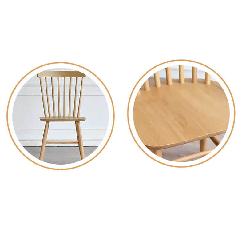 Minimalist Wood Side Dining Chairs Windsor Back Side Chair for Home Clearhalo 'Dining Chairs' 'Dining Tables & Seating' 'dining_chair' 'furn' 'furn_dining_chair' 'Furniture' 'furniture_dining_chair' 'Kitchen & Dining Furniture' 4901376