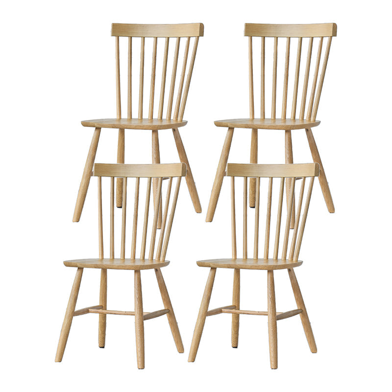 Minimalist Wood Side Dining Chairs Windsor Back Side Chair for Home Wood 4 Piece Set Clearhalo 'Dining Chairs' 'Dining Tables & Seating' 'dining_chair' 'furn' 'furn_dining_chair' 'Furniture' 'furniture_dining_chair' 'Kitchen & Dining Furniture' 4901377