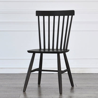 Minimalist Wood Side Dining Chairs Windsor Back Side Chair for Home Black 1 Piece Clearhalo 'Dining Chairs' 'Dining Tables & Seating' 'dining_chair' 'furn' 'furn_dining_chair' 'Furniture' 'furniture_dining_chair' 'Kitchen & Dining Furniture' 4901380